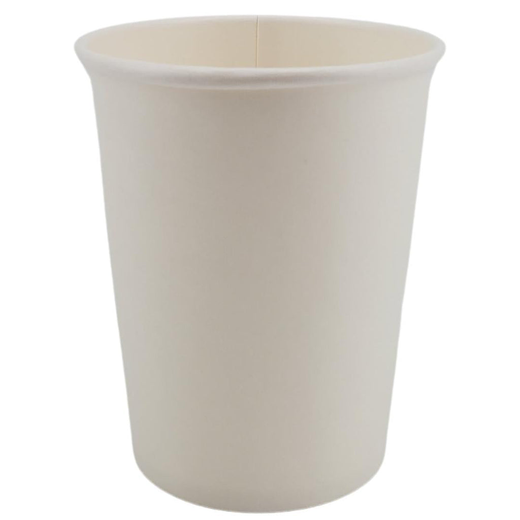 White 8oz Hot Paper Cups - Morning Dew - 20 x 50ct