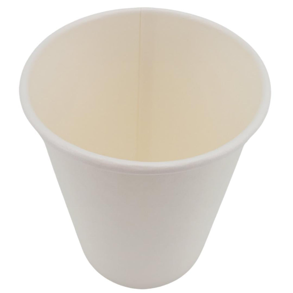 White 8oz Hot Paper Cups - Morning Dew - 20 x 50ct