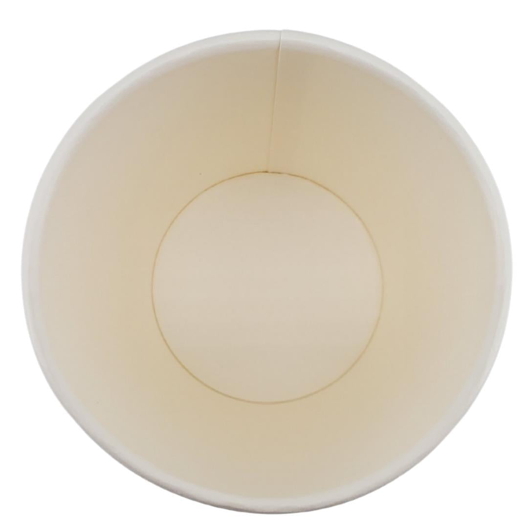 White 8oz Hot Paper Cups - Morning Dew - 20 x 50ct