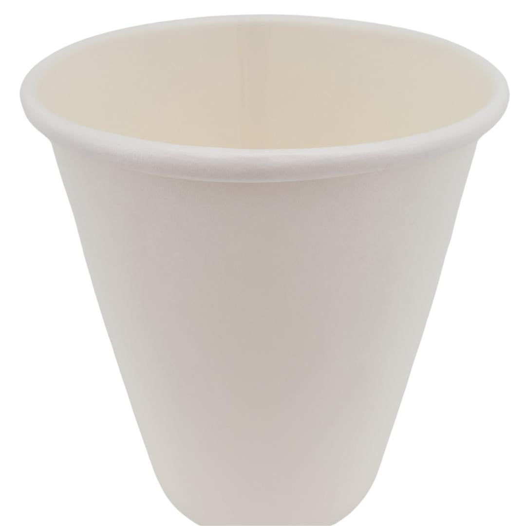 White 8oz Hot Paper Cups - Morning Dew - 20 x 50ct