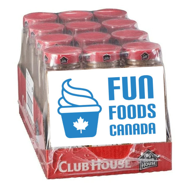 Packaging of Club House yogurt containers with Fun Foods Canada branding on a white background