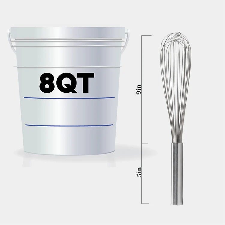 Dole Soft Serve and Slush Mixing Bucket Bundle - Bucket, Lid and Whisk