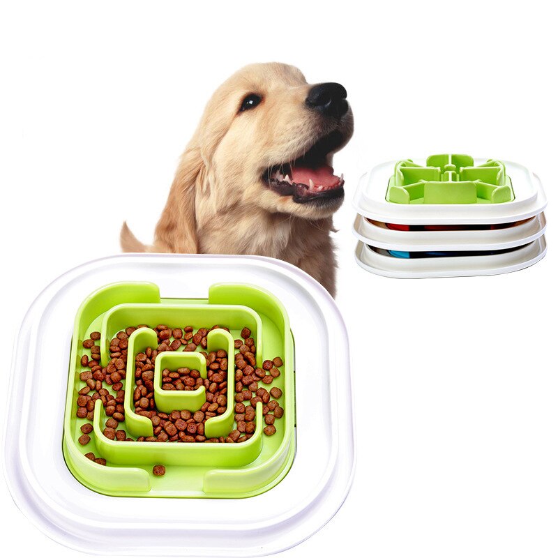 Pet Feeder Portable Feeding Food Bowls Puppy Dog Cats Slow Down Eating Feeder Dish Bowl Prevent Obesity Dogs Bowl Accessories-0